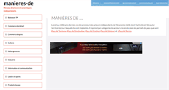 Desktop Screenshot of manieres-de.com
