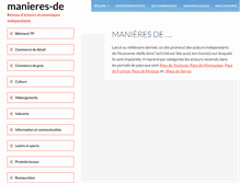 Tablet Screenshot of manieres-de.com